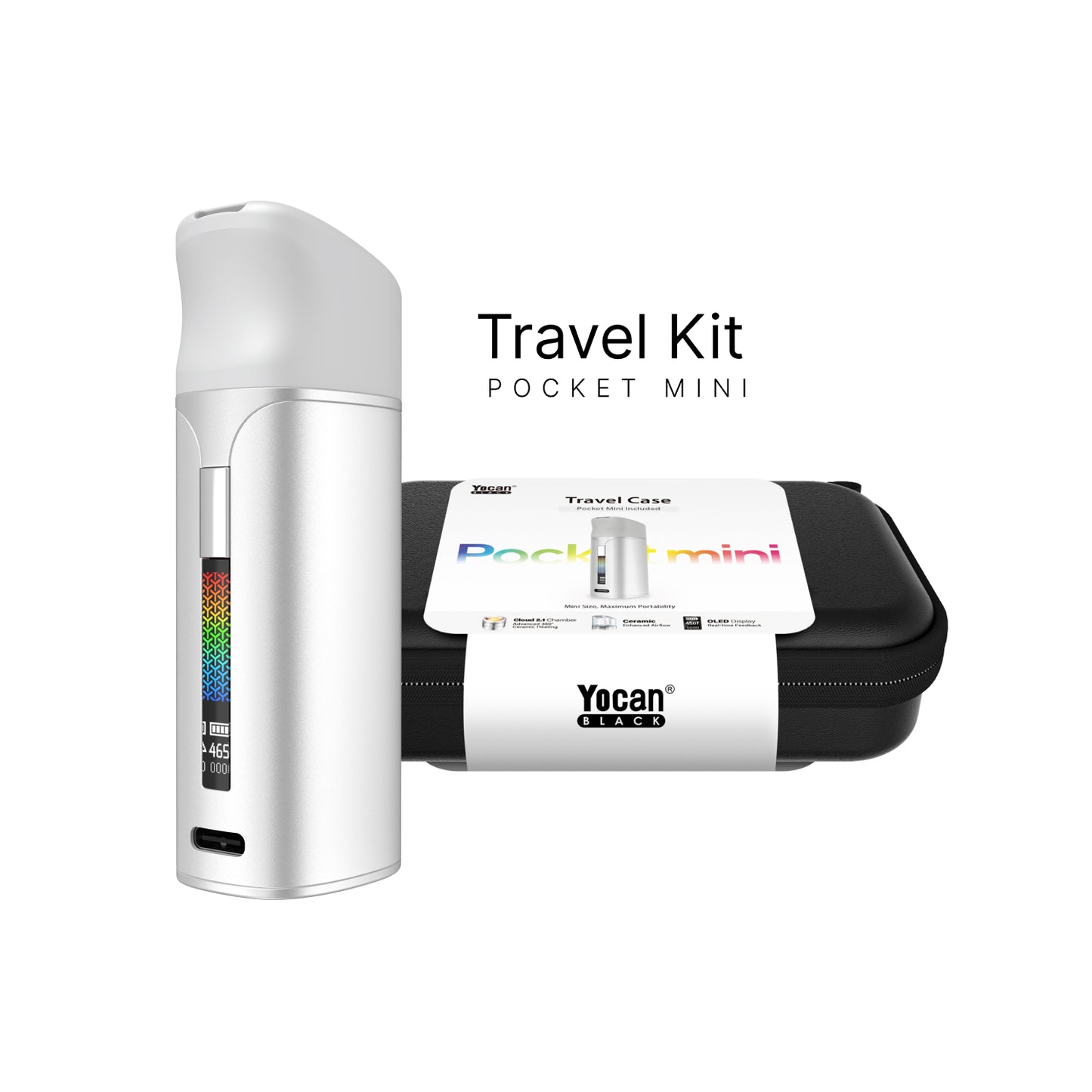 Yocan Black Pocket Mini Full Travel Kit